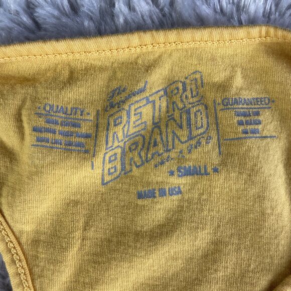 Colorado Buffaloes Shirt Womens Small Yellow Tank Top CU Retro Racerback - Picture 7 of 7